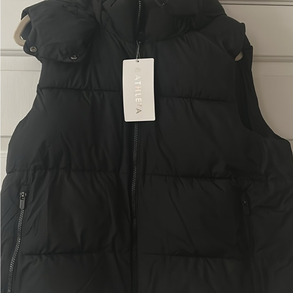 Athleta Midnight Black Quilted Vest